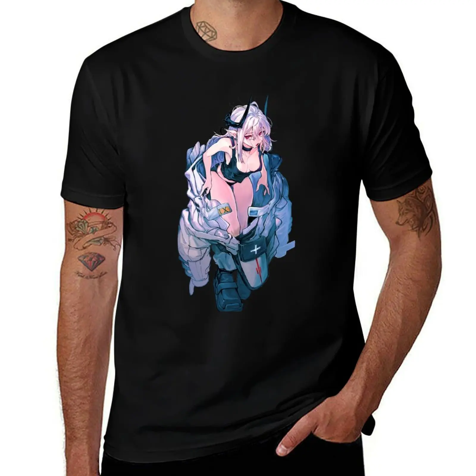 

arknights mudrock T-Shirt man t shirt graphic essential t shirt anime tshirt T-shirt
