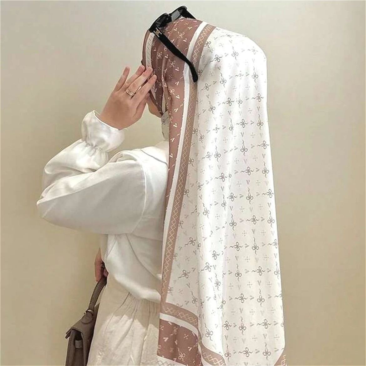 

2025 New High-grade Printed Satin Chiffon Hijab Scarf Fashion Habit Femme Musulmane Headwraps Dubai Summer Turban Women 180*70cm