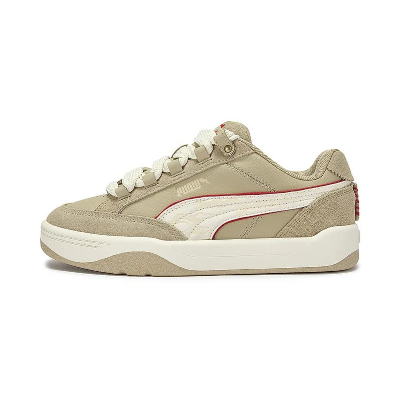 Puma Park Lifestyle Year Of Horse Classic Model 406668-01 Unisex Skateboard Shoes Leather Upper Thick Sole Casual Sneakers