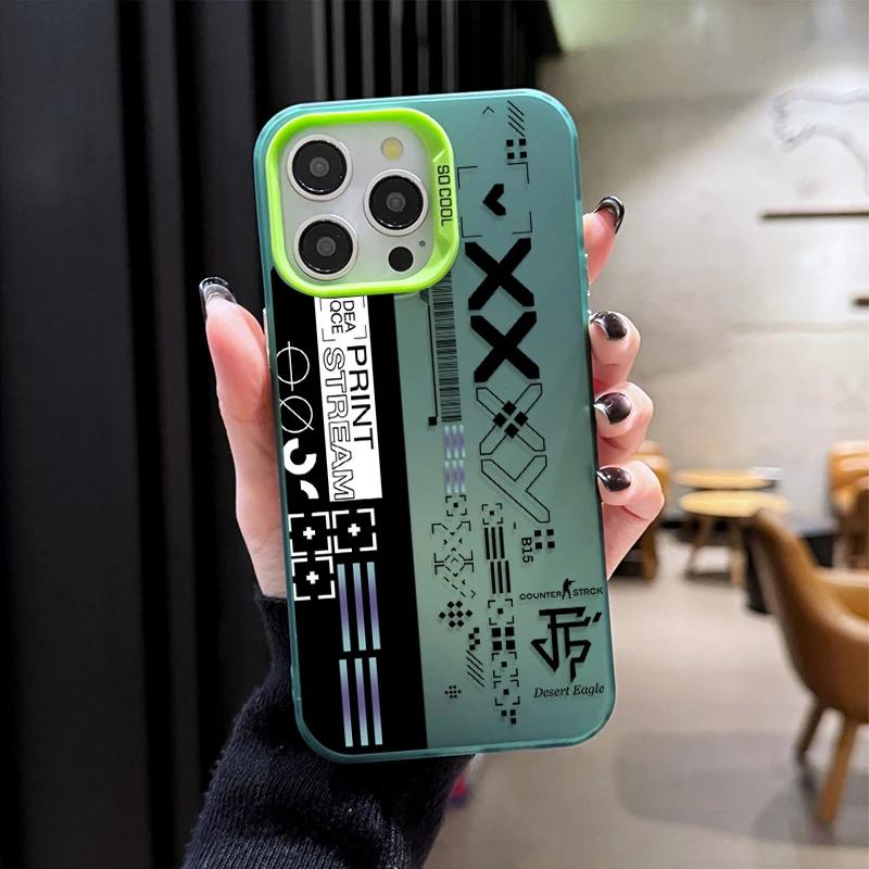 حار الأزياء لعبة CS الذهاب واضح جراب هاتف آيفون 17 16 15 14 13 12 11 برو ماكس زائد 17 الهواء 16E X XR XS ماكس للصدمات غطاء