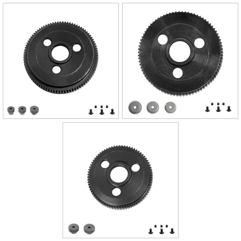 

76T 83T 90T Spur Gear + 25T/27T Gear Set for 1/10 Remote Control Car Upgrades Accessories Modified Gear Parts