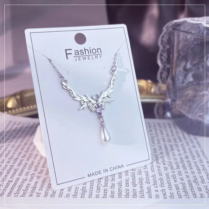 Game Genshin Columbina Hyposelenia Original fan-made earrings necklaces and rings Game Damselette Related Brooches and Earrings