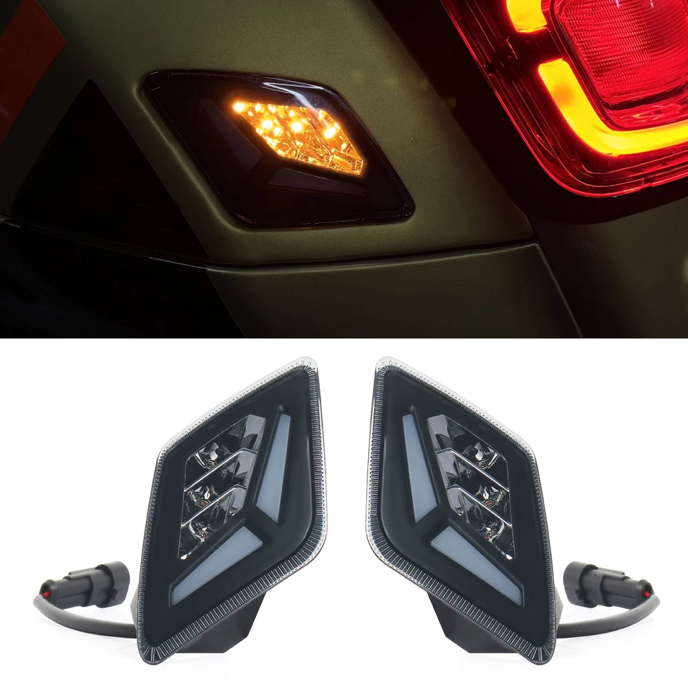 

Motorcycle Led Turning Lamp Mount LED Turn Signal Indicators Lights Day Running Light For Vespa GTS 300 GTS300 2023 2024 2025