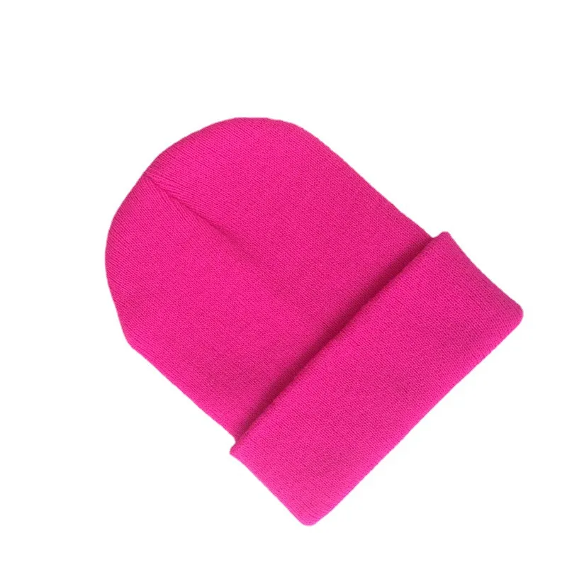 Solid Color Kids Hat for Girls Boys Autumn Winter Baby Beanie Kids Cap Elastic Warm Knitted Children Hats Accessories 1-10 Years