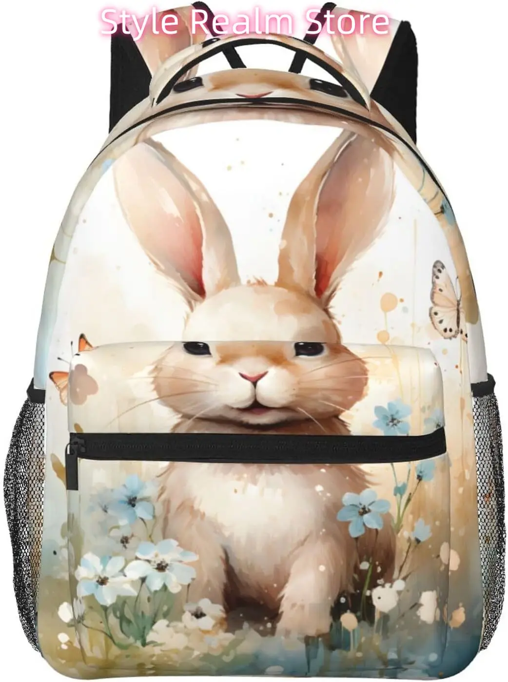 

laptop bag back to school Cartoon Cute Bunny Lightweight Laptop Backpack Lightweight Multipurpose Travel Casual Daypack Unisex C