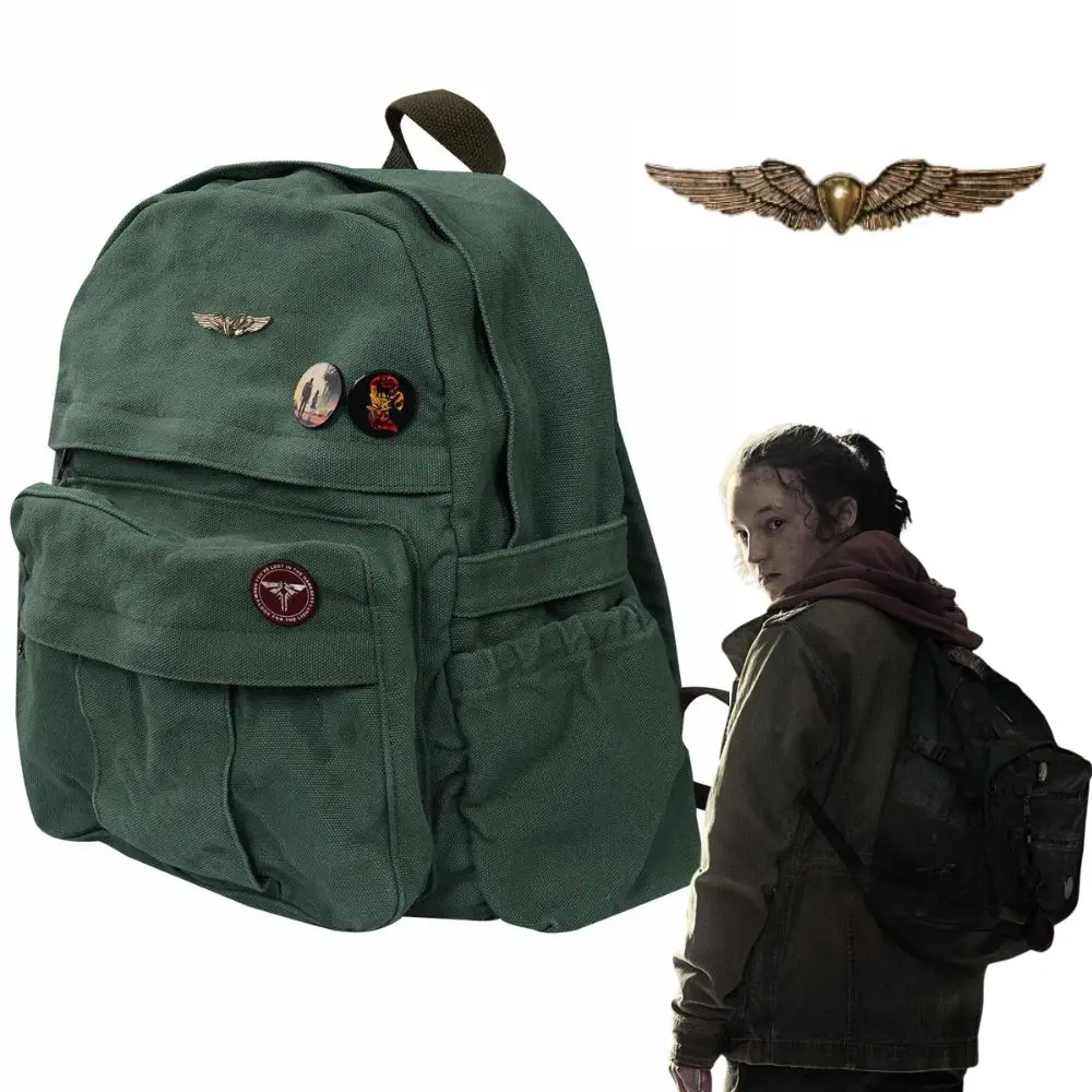 

Рюкзак The Last of Us Ellie, зеленая сумка на плечо для косплея, рюкзак, аксессуары для костюмов, реквизит для карнавальной вечеринки на Хэллоуин