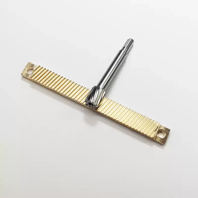 

0.5 Mold 12Teeth Micro Gear Rack,Stainless Steel & Brass,for Optical Precision Linear Slide Stage Guide Rail Mechanism