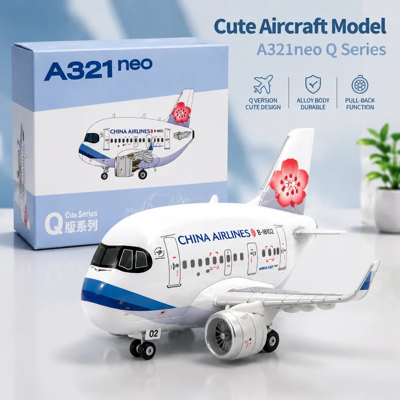 Panzerkampf Full Alloy Cartoon Airplane Model 70102PH Airbus A321 Neo China Airlines Collectible Aviation Decor For Collectors