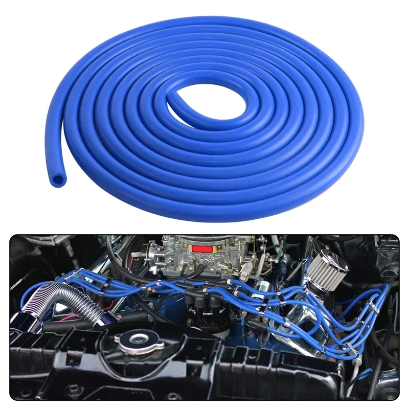 Universal 10mm ID Black/Blue/Red Silicone Vacuum Hose 5 Meter / 16Ft For Turbo Boost Water Air