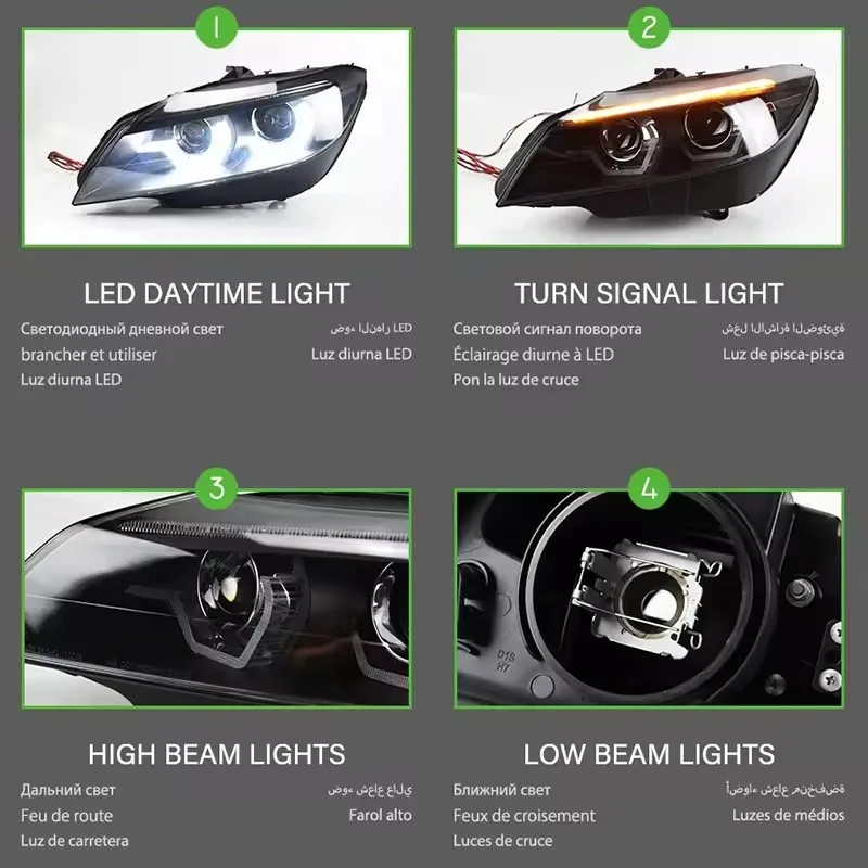 Car Accessories led Headlight For BMW Z4 E89 2009-2016 Auto DRL Fog Rear Trailer lamps Turning Signal Voiture Plug And Play