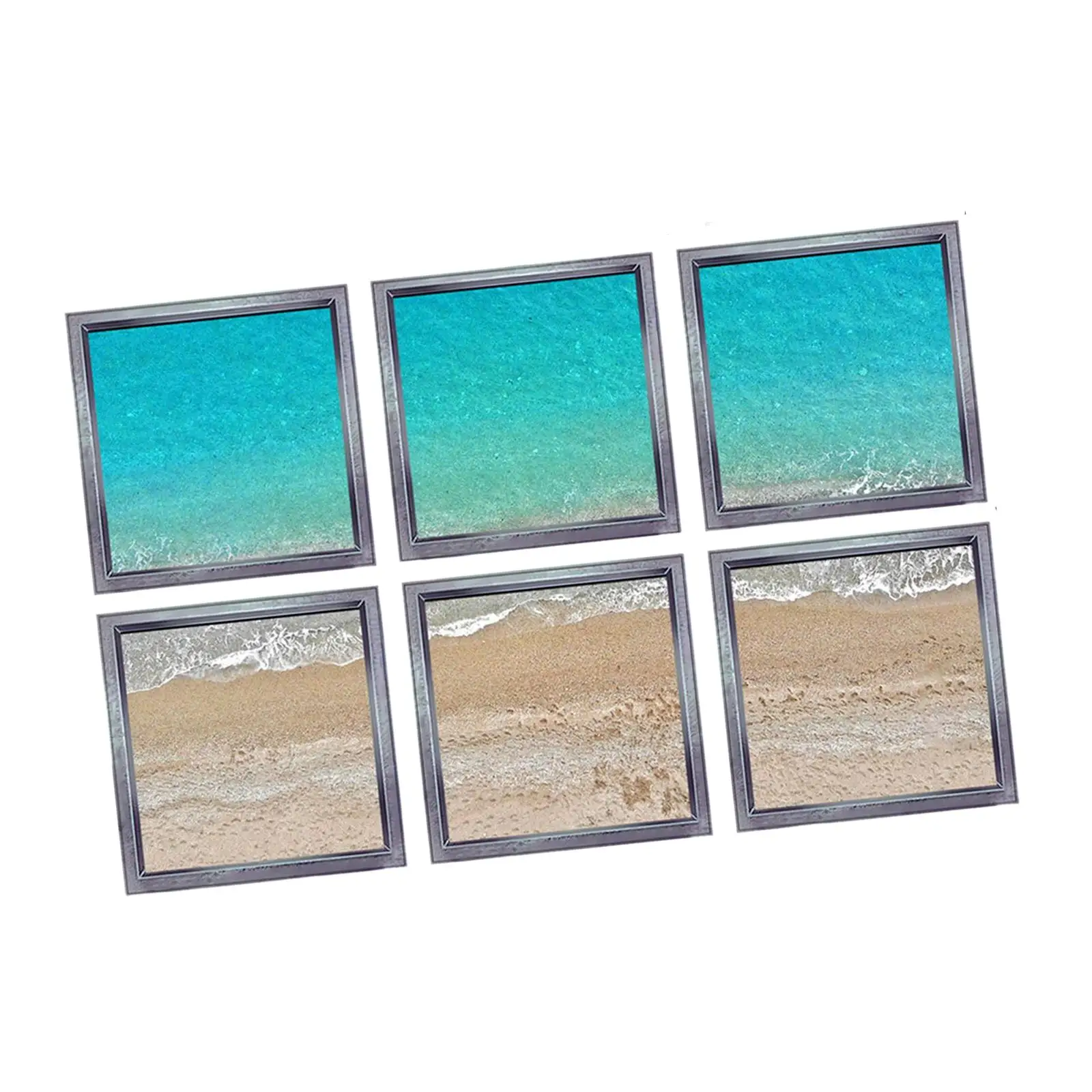 6 Pieces Anti Slip Bathtub Appliques Shower Strips Mats Square 3D Pattern Bathtub Stickers for Bathroom Bathtub Showers Decor