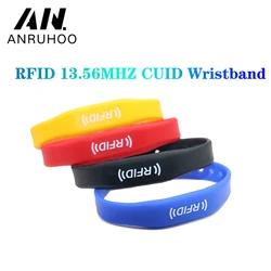 RFID 13.56MHZ CUID 클론 네거티브 카피 팔찌, 방수 재기록 가능 손목 밴드 키, IC 복사기 배지 제어 토큰, ISO14443A