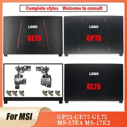 MSI MS-17E4 MS-17E2 시리즈 노트북 LCD 뒷면 커버, 전면 베젤 힌지 탑 케이스, 블랙 GP75 GE75 GL75, 신제품