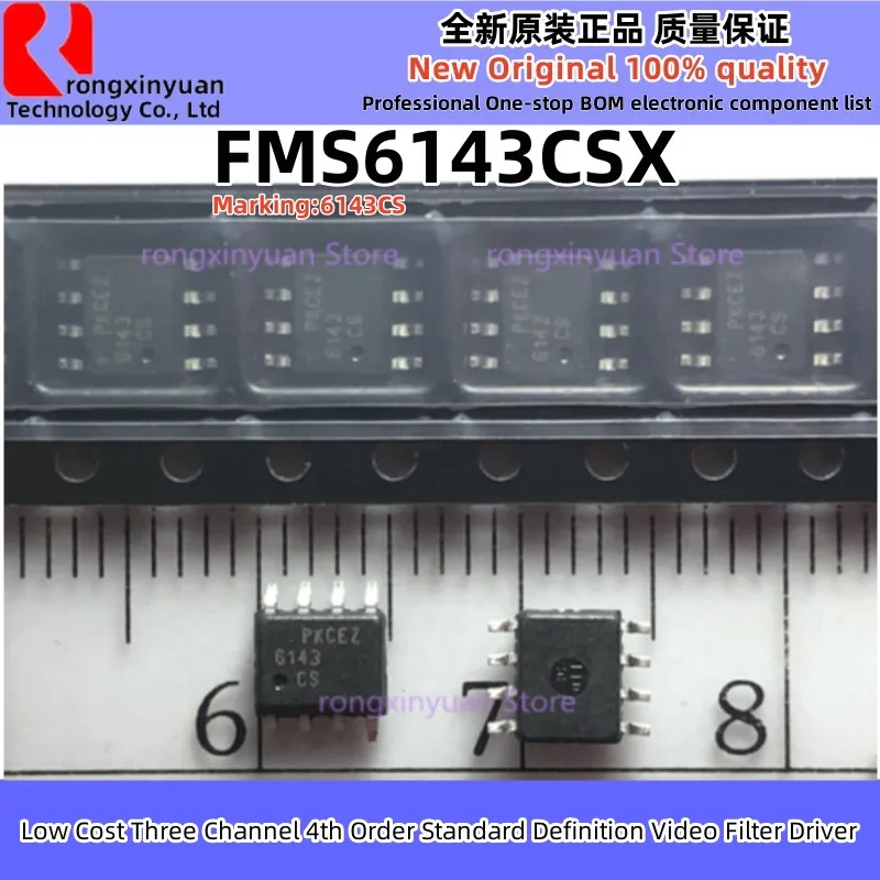 10pcs FMS6143CSX FMS6143CS 6143CS FMS6143 Low-Cost Three-Channel 4th-Order Standard Defi nition Video Filter Driver New original