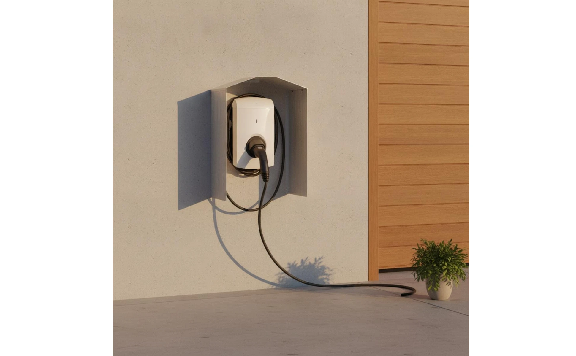 EV Charger Cover with Installation Kit Resistant Charging Station Cover Weather Guard Rustproof Defensive Hood Rust-Proof