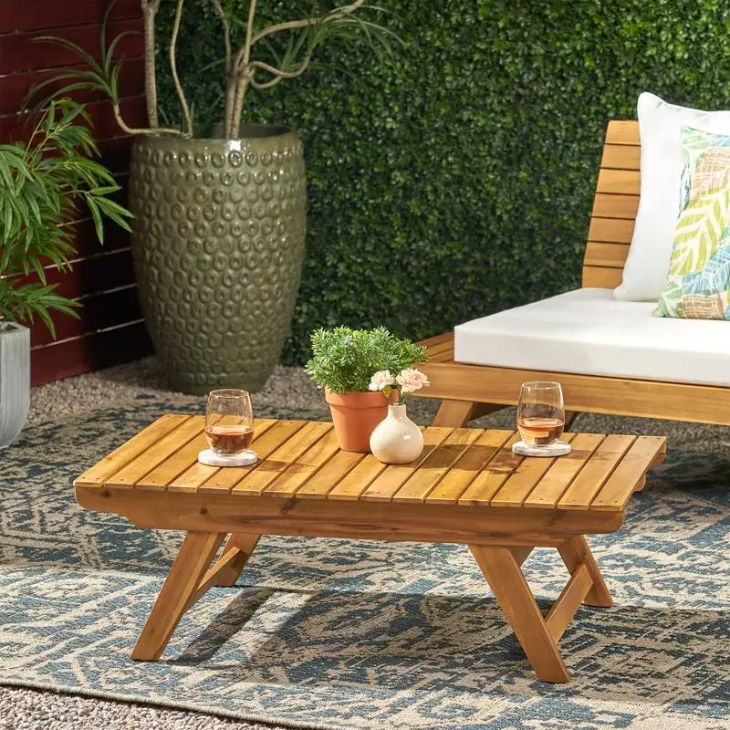 Mesa de centro Sedona – Móveis modernos para sala de estar, design elegante em madeira, perfeito para decoração de casa