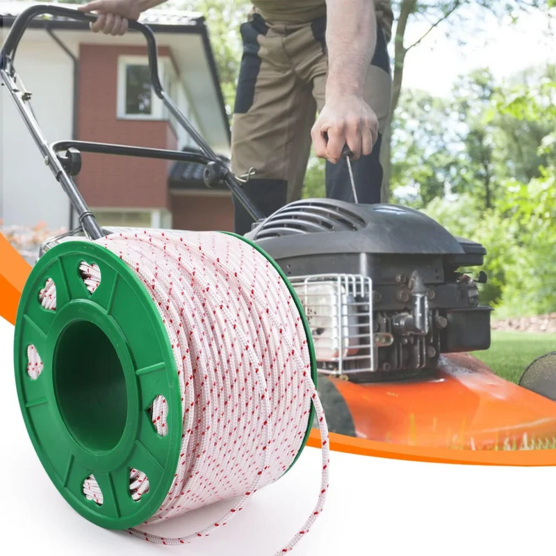 리코일 스타터 로프 풀 코드 4mm 100미터 에코 Poulan Homelite McCulloch Sears 트리머 Edger U