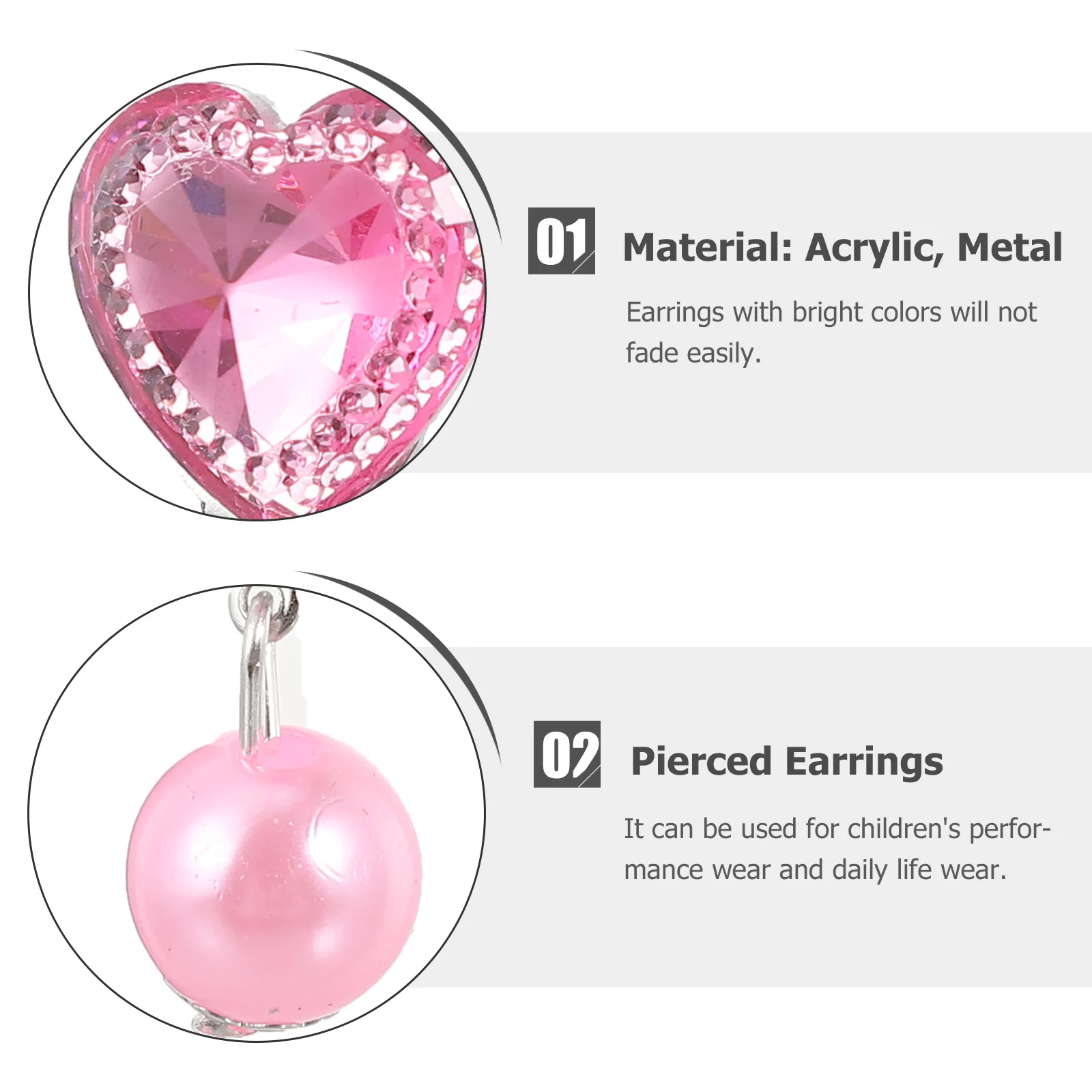 

7Pairs Fake Earrings for Teen Girls Earrings No Ear Hole Jewelry Set with Box for Daily School Performance Use