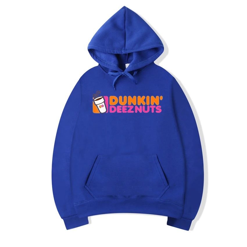 Dunkin 'Deez Nuts - Dunkin Deeznuts Hoodies Esthetische Kleding Grafische Trui Shirts Top Letters Bedrukte Sweatshirts Jas Met Capuchon