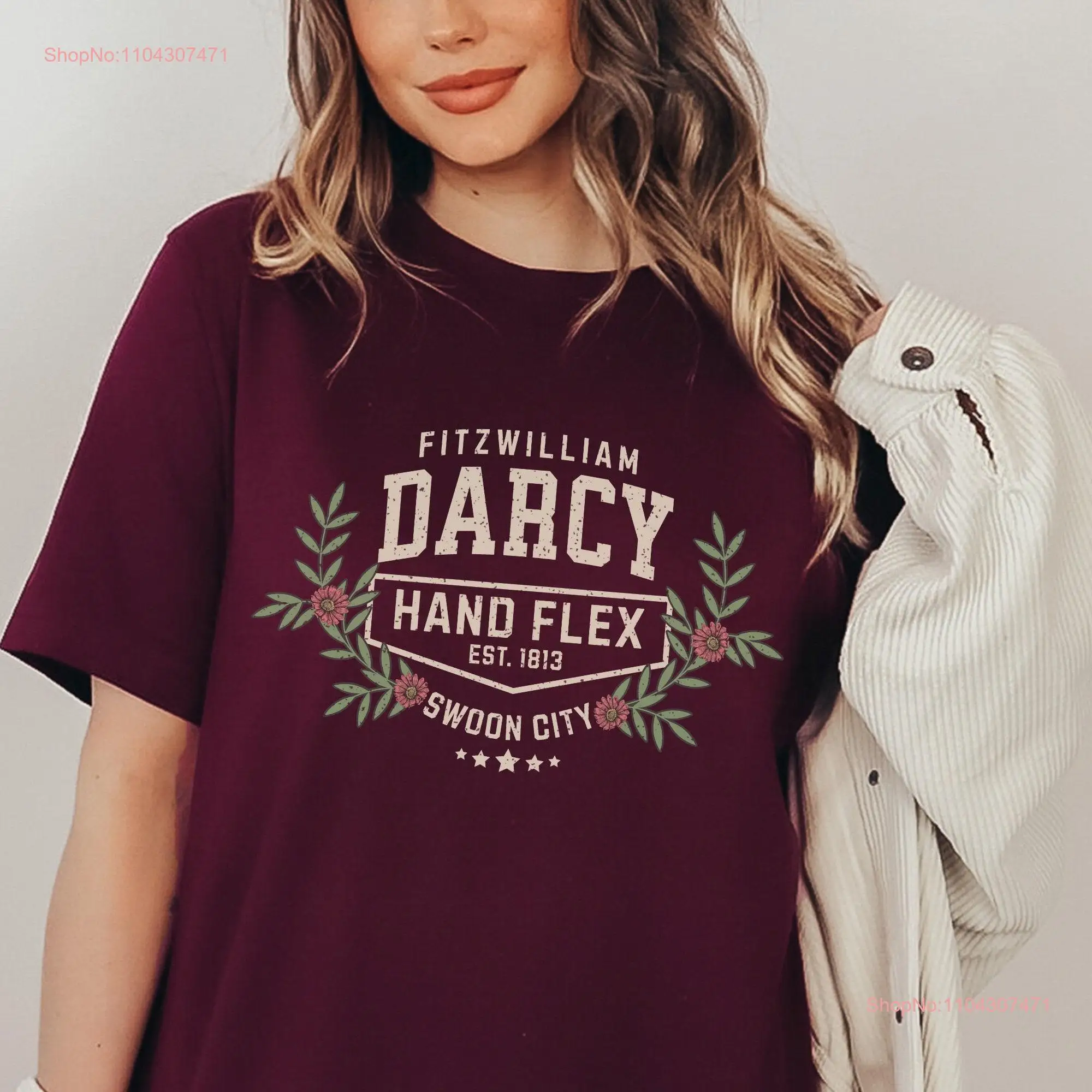 Fitzwilliam Darcy T Shirt Hand Flex Pride and Prejudice Mr Jane Austen Booknerd long or short sleeves