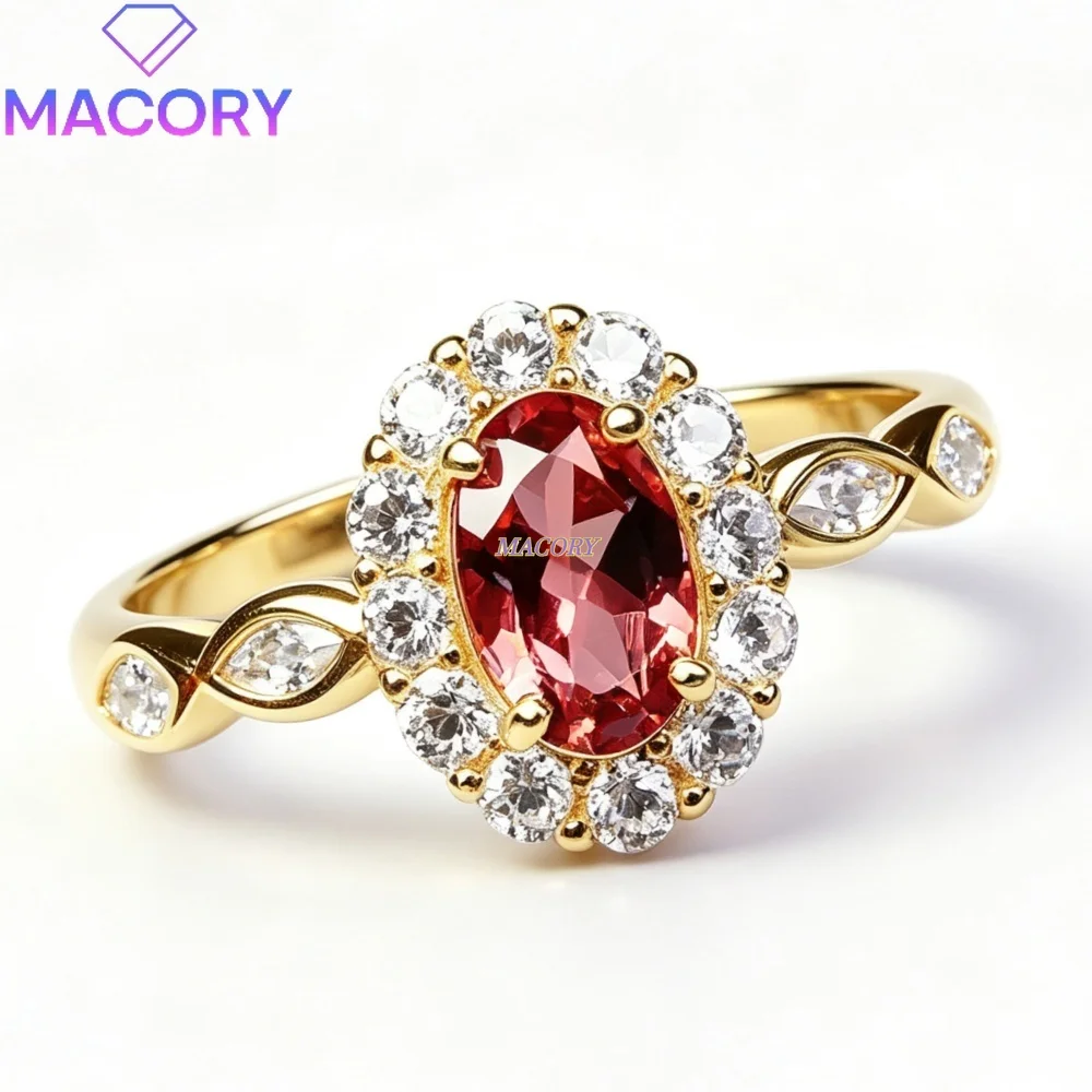 925 Sterling Silver Natural Tourmaline Ring Classic Style Versatile for Everyday Wear Vintage and Elegant Engagement and Wedding