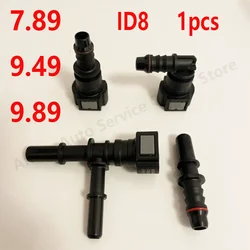 1pcs Car Fuel Quick Release Hose Connector ID8 7.89/9.49/9.89 Gasoline Diesel Oil Pipe Pump Rubber Fitting Car Accessories Tools