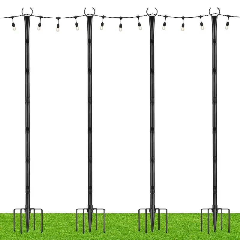 25MM wedding lighting garden ground plug rod wedding garden string light poles