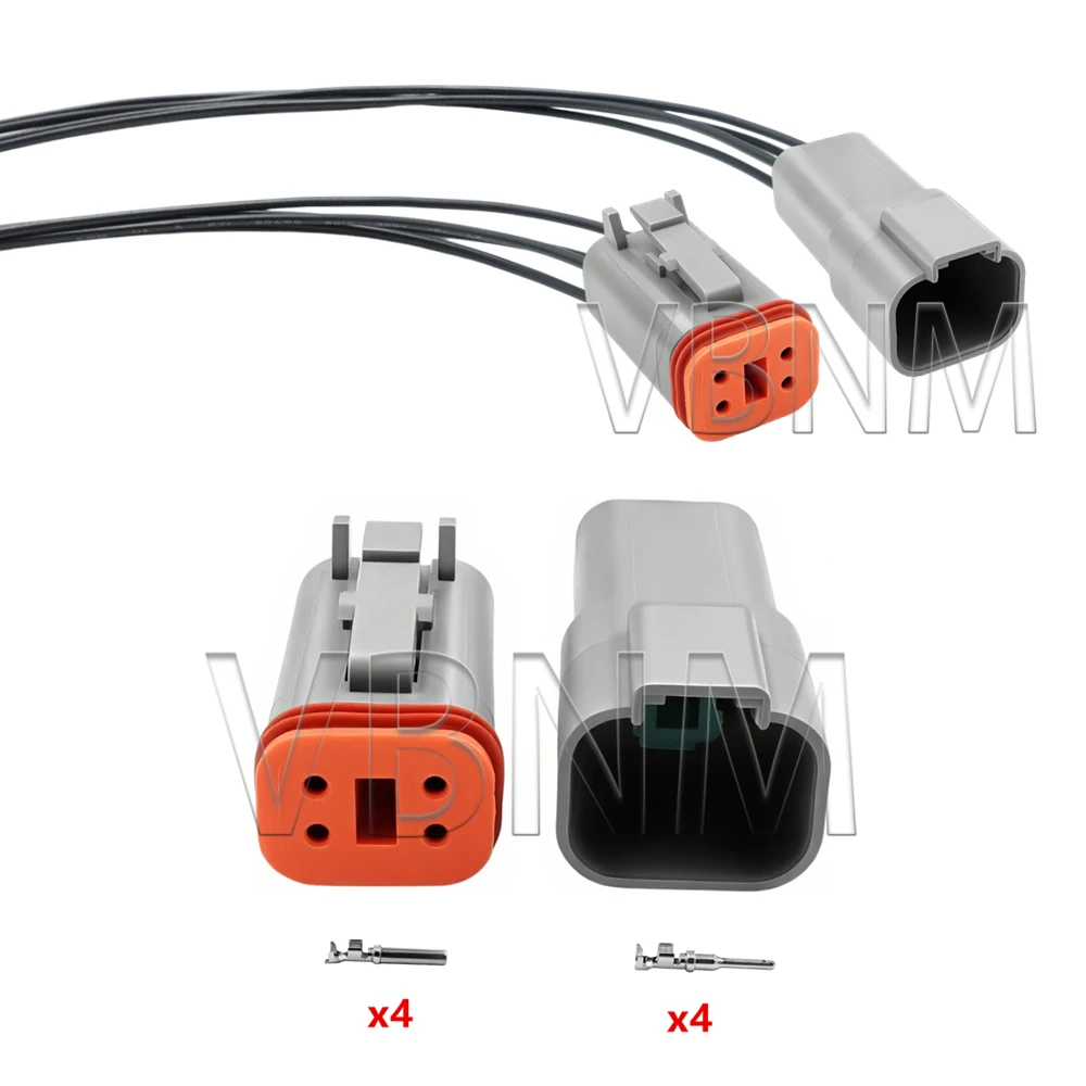 4 Pin DT06-4S DT04-4P Auto Waterproof Electrical Connector AC Assembly Automotive Socket For Deutsch