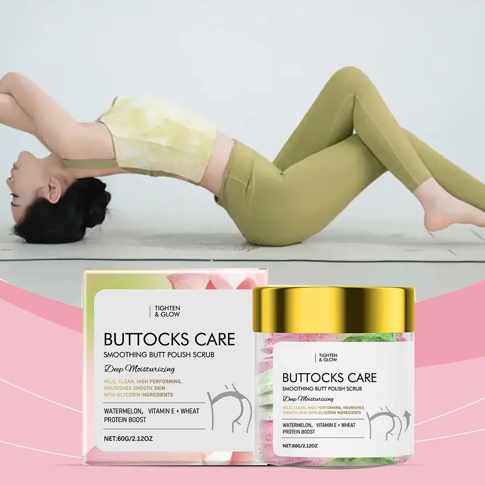 Exfoliante para el cuidado de los glúteos limpia la piel, hidrata y reafirma y mejora las nalgas ásperas, exfoliante reafirmante que reduce las arrugas