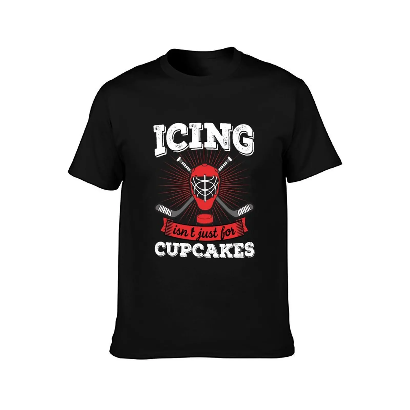 Funny Icing Isnt Just For Cupcakes Hockey Meme Gift T-Shirt Summer Casual Cotton Tee Oversized Streetwear Tops 100% Cotton