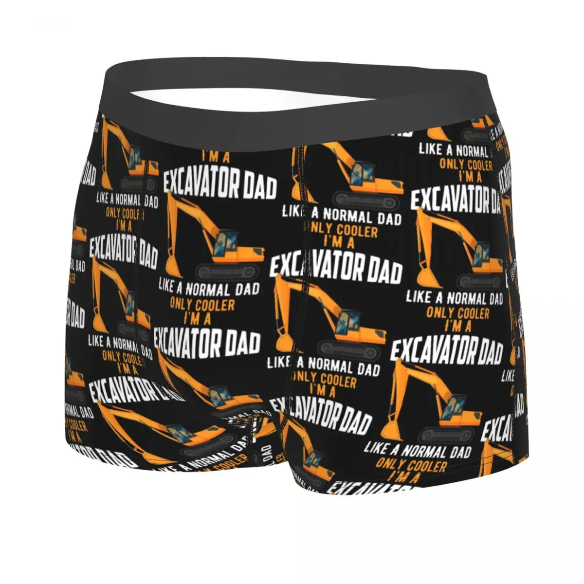 I'm A Excavator Dad Man's Boxer Briefs Heavy Equipment Highly Breathable Underpants Top Quality Print Shorts Gift Idea