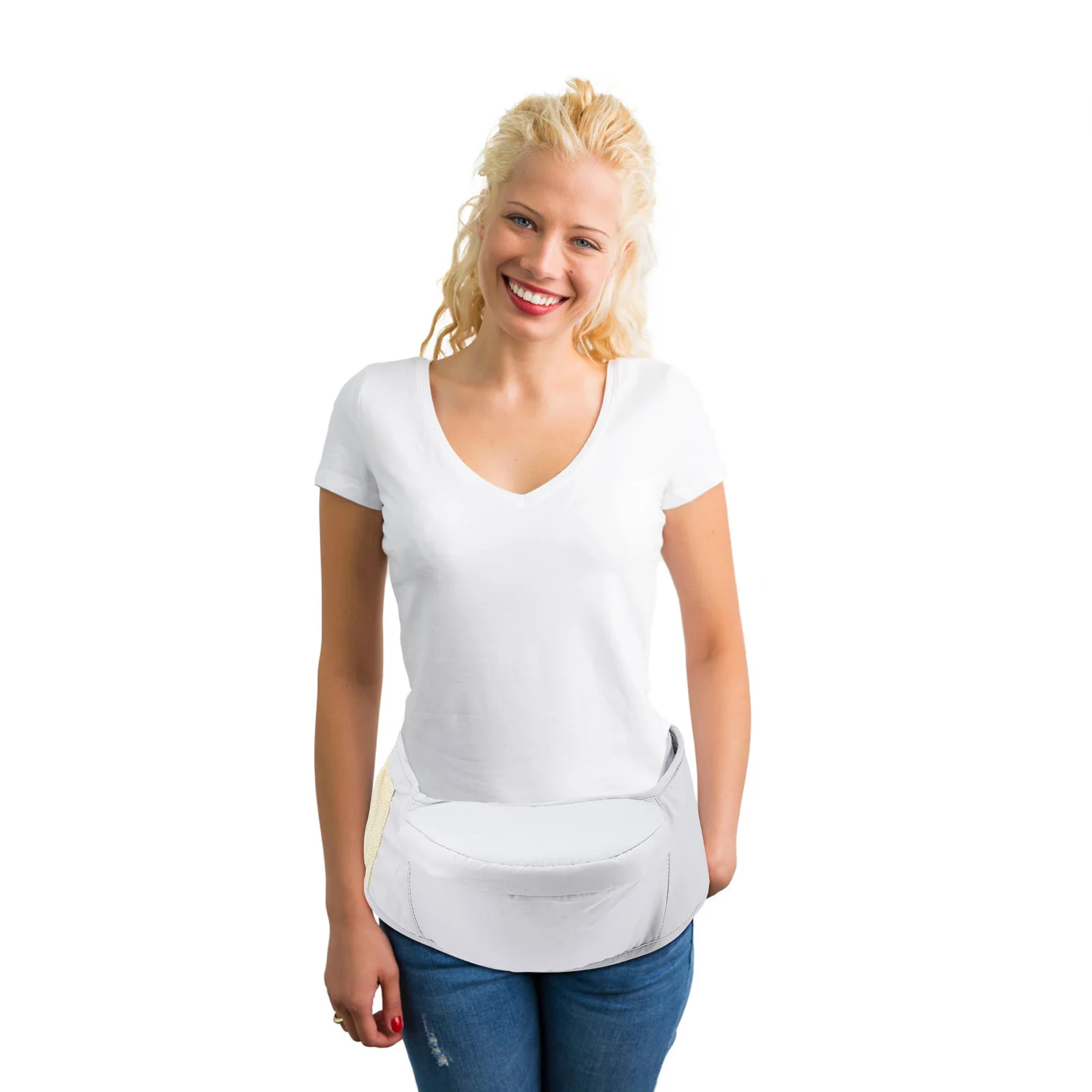 

Baby Hip Seat Carrier Ergonomic Design for Natural Sitting Position with Side Pockets Toddler Waist Stool for Outdoor