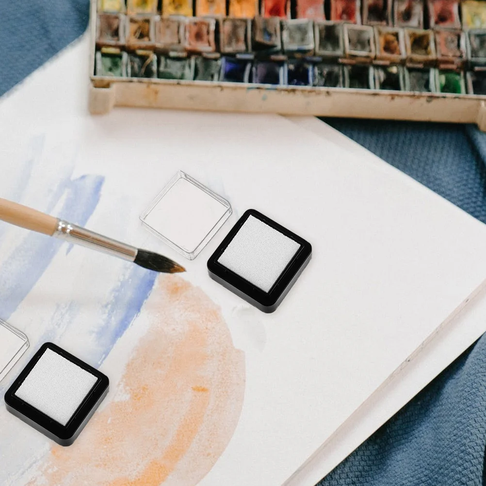 6 قطعة مختمة فارغة المدمجة DIY بها بنفسك ختم صنع الحرفية فارغة Inkpad لسكرابوكينغ النقش قابل للغسل متعددة الأغراض المحمولة قوي #4