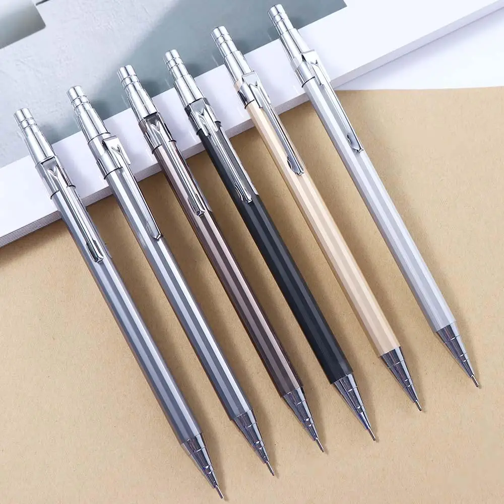 1 Pc Simple Random Color Student Mechanical Pencil High Quality Lead Refill School Students Writing Painting Stationery