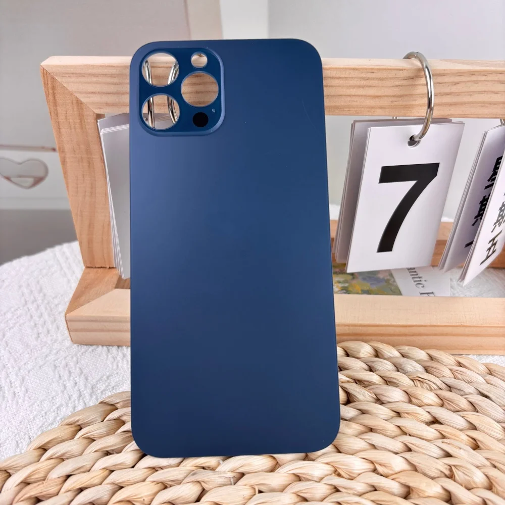 Ersatz-Rückglasabdeckung für Apple iPhone 12 Pro/12 Pro Max Rückgehäuse Batteriefachabdeckung & Kameraobjektiv-Ausschnitt Reparaturteile – Detail 4