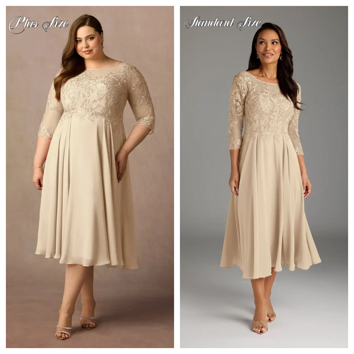 

Платье для матери невесты больших размеров, с вырезом-лодочкой, рукавом до локтя, цветочными аппликациями, А-силуэт, для свадебных торжеств и официальных мероприятий