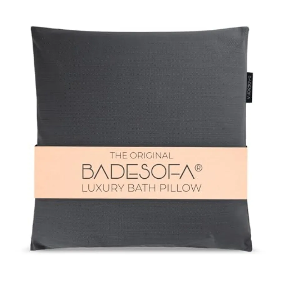

Luxury Bath Pillow M - Lusciously Soft Comfortable Tub Pillow for Bathtub - Washable Quick-Drying Bath Back Pillow - Non-Slip F