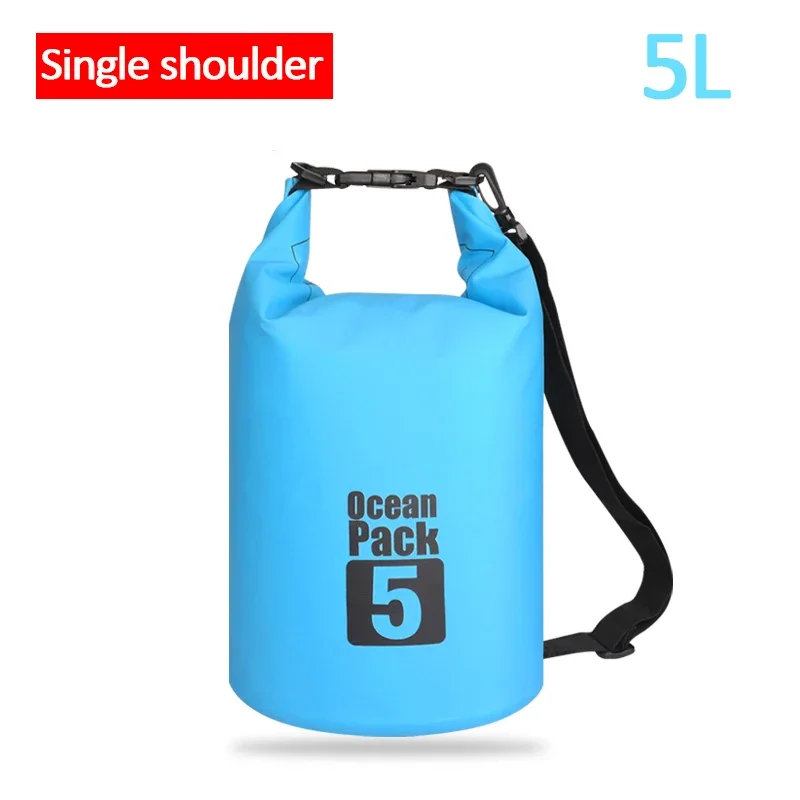 CWILKES Wasserdichter PVC-Trockensack für Damen und Herren, 2 l/5 l/10 l/15 l/20 l/30 l, Outdoor-Sport-Aufbewahrungstasche für Kajakfahren, Bootfahren, Angeln, Schwimmen 9
