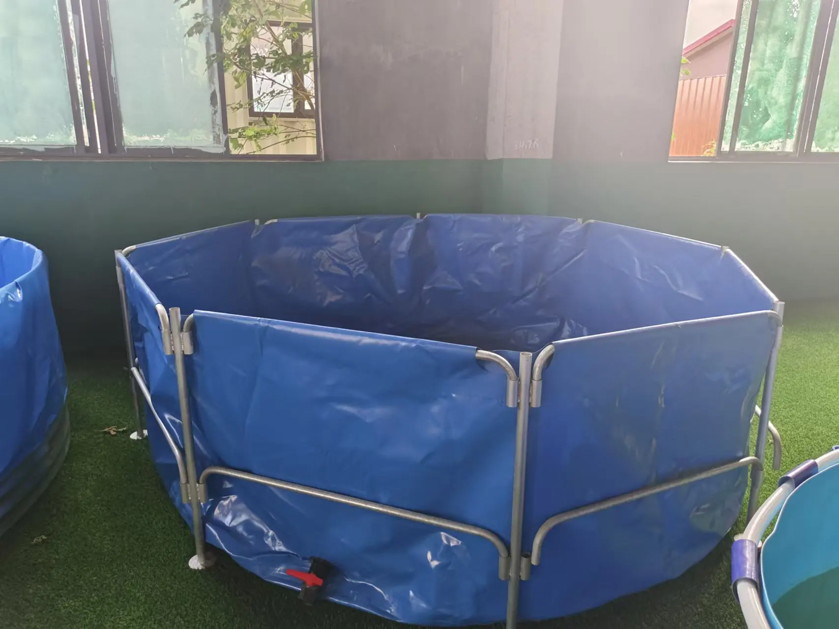 2025 고밀도 어류 및 새우 양식 탱크 수영장 기타 양식 장비 아연 도금 골판지 연못