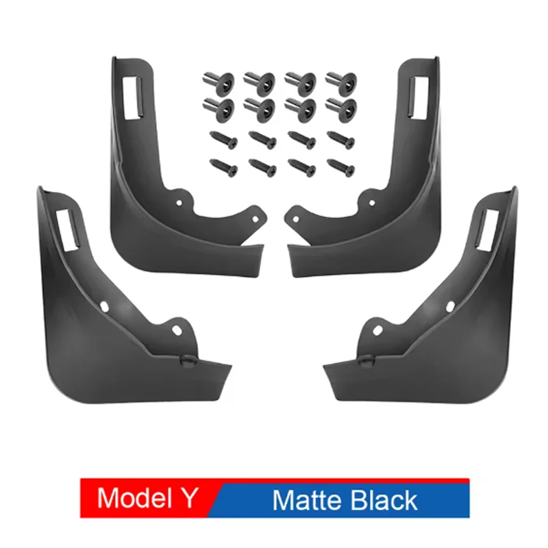 

Брызговики для Tesla Model Y Juniper 2020-2024, 2025 года выпуска, без сверления и клейкой ленты, всепогодные, аксессуары