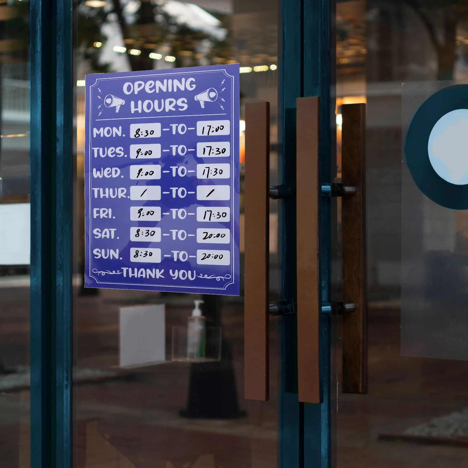 

Anti fading Sunproof Business Hours Sign 06# Yellow 011 Digits Adhesive Stickers for Opening Time PVC Waterproof