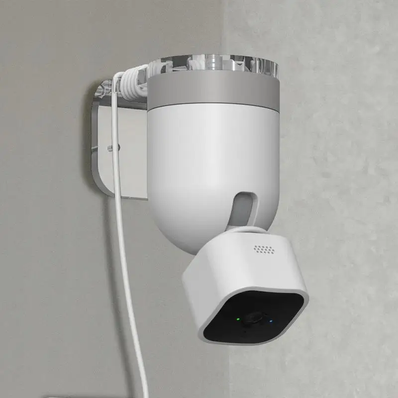 Camera Wall Mount Acrylic Bracket Camera Mount Stand With Screws For Mini Pan-Tilt Indoor Outdoor Camera Easy To Install