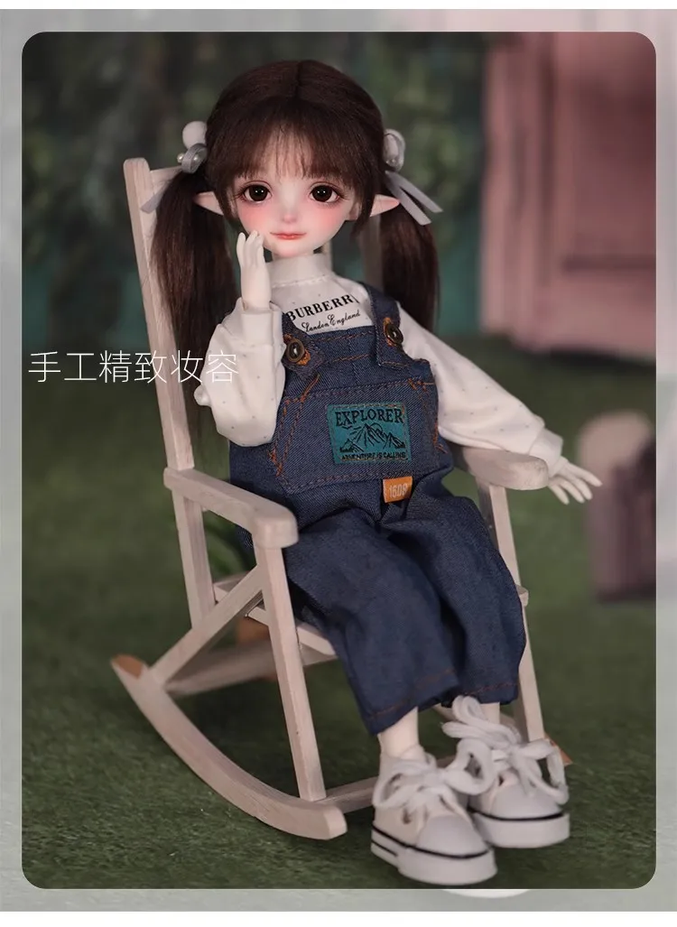 Nuovo bjd Genuine doll Group 1/6 Original sd Baby Doll Humanoid SD Doll Joint girl Elf ears