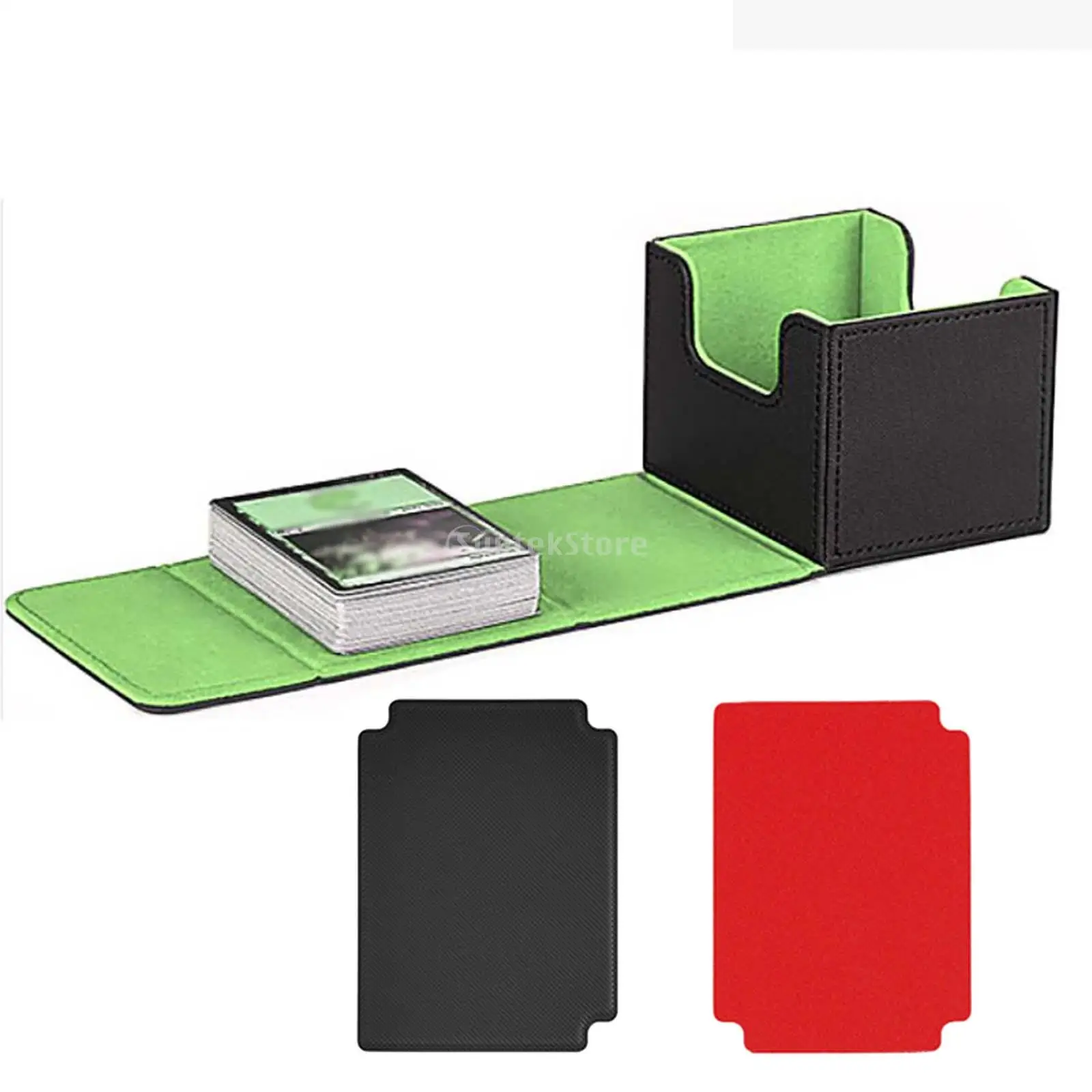 Porta carte collezionabili porta carte di credito grande con 2 divisori custodia per carte da gioco da collezione protezioni contenitore contiene