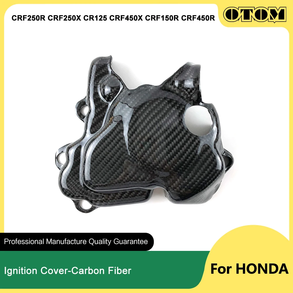 

OTOM 2000-2024 крышка зажигания мотоцикла, магнитная защита статора, защита из углеродного волокна для HONDA CR125 CRF250R CRF250X CRF150R