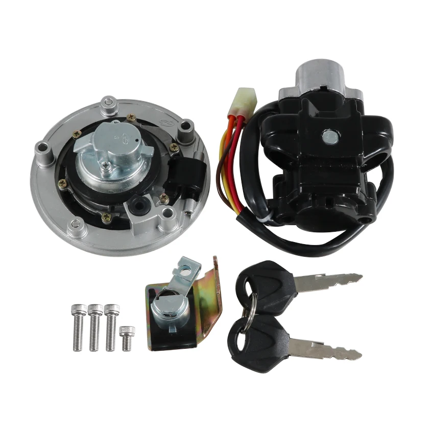 Motorrad Zündschloss Tankdeckel Sitzschloss Schlüssel-Set Passend für SV650 SV650A SV650SF SV650S SFV650 SV1000S SV1000 GSXR1000 – Detail 3