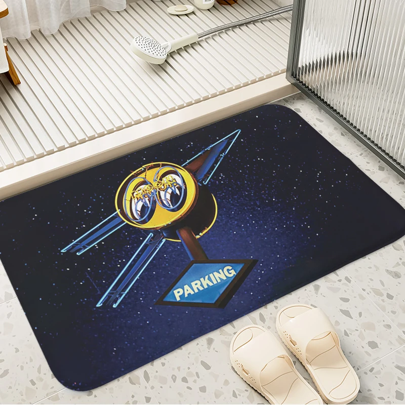 Bathmat T-Moooneyes Kitchen Hallway Porch Foot Mat Non-slip Bedroom Rug Slip-resistant Balcony Carpet Entrance of House Home