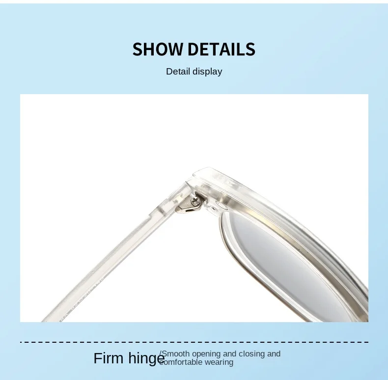 VCKA 6-in-1 Myopie-Polarisierte Sonnenbrille, transparenter grauer Rahmen, für Männer und Frauen, Clip-Magnetbrille, individuelle optische Brille, -0,5 bis -10 – Detail 8