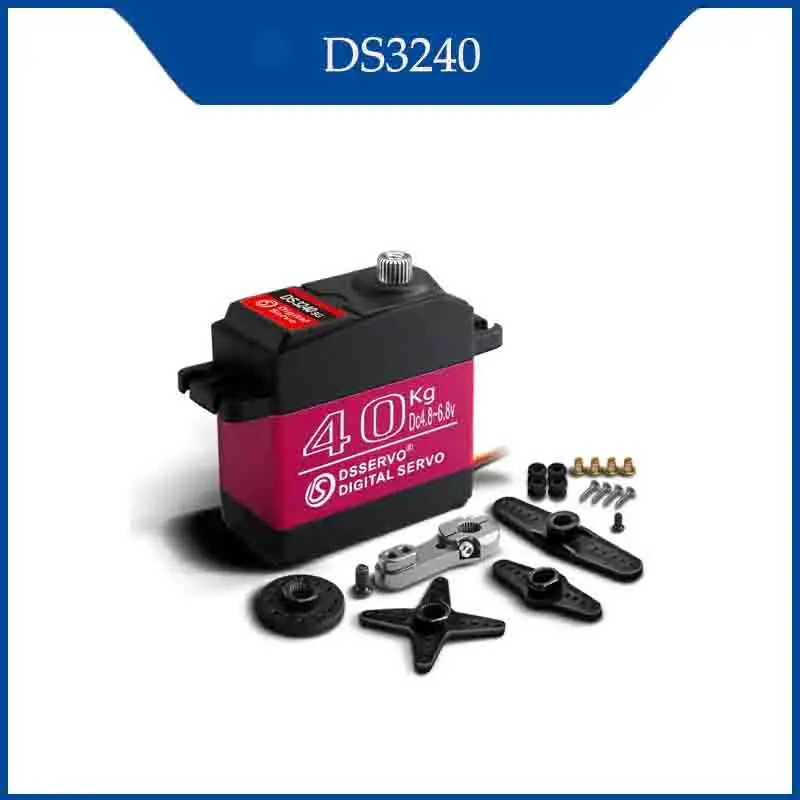 

Dsservo DS3240 40KG Waterproof Motor Servo High Torque Servos for Robot/RC Car/AGV Industrial Automation Control Acessorios RC