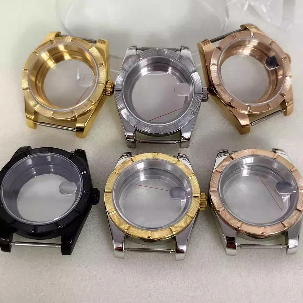 NH35 Case 39mm Stainless Steel Watch Case Sapphire Glass Watch Shell for NH35/NH36/4R/7S Movement Cover Fit 29mm-28.5mm Dial